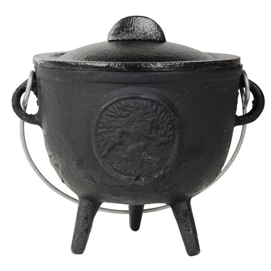 Tree Of Life Cast Iron Cauldron