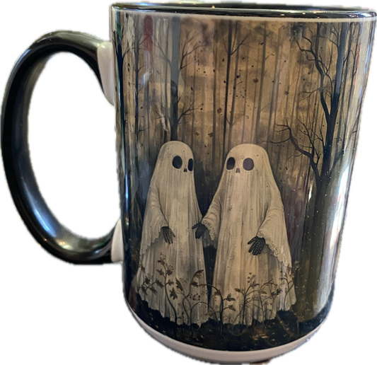 Two Lovers Halloween Ghost Mug