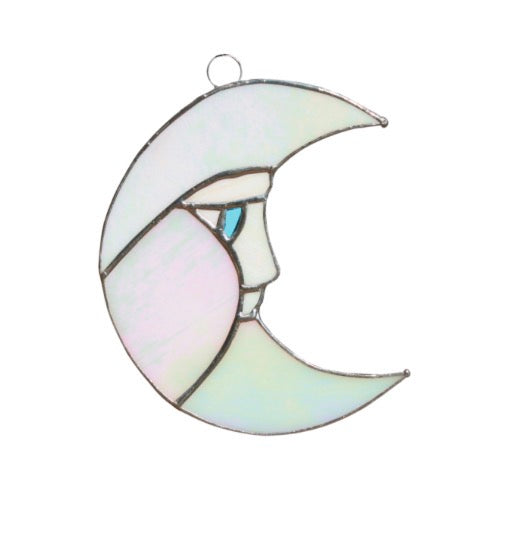Mr Moon Handmade Stained Glass