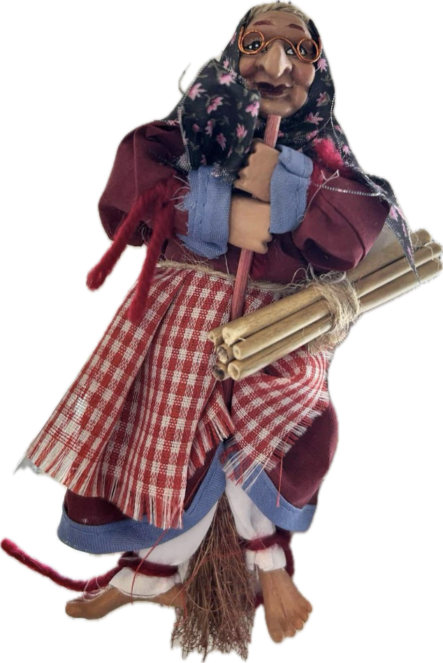 Opalina Kitchen Witch Red