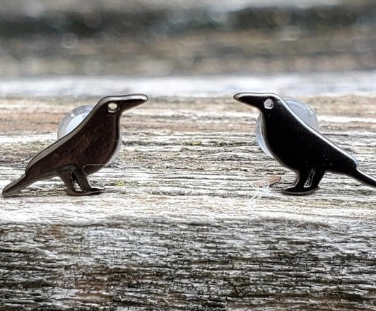 Crow Post Earrings