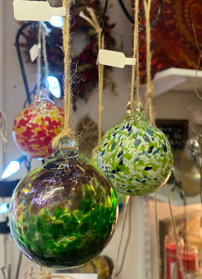 Handblown Glass Witches Balls