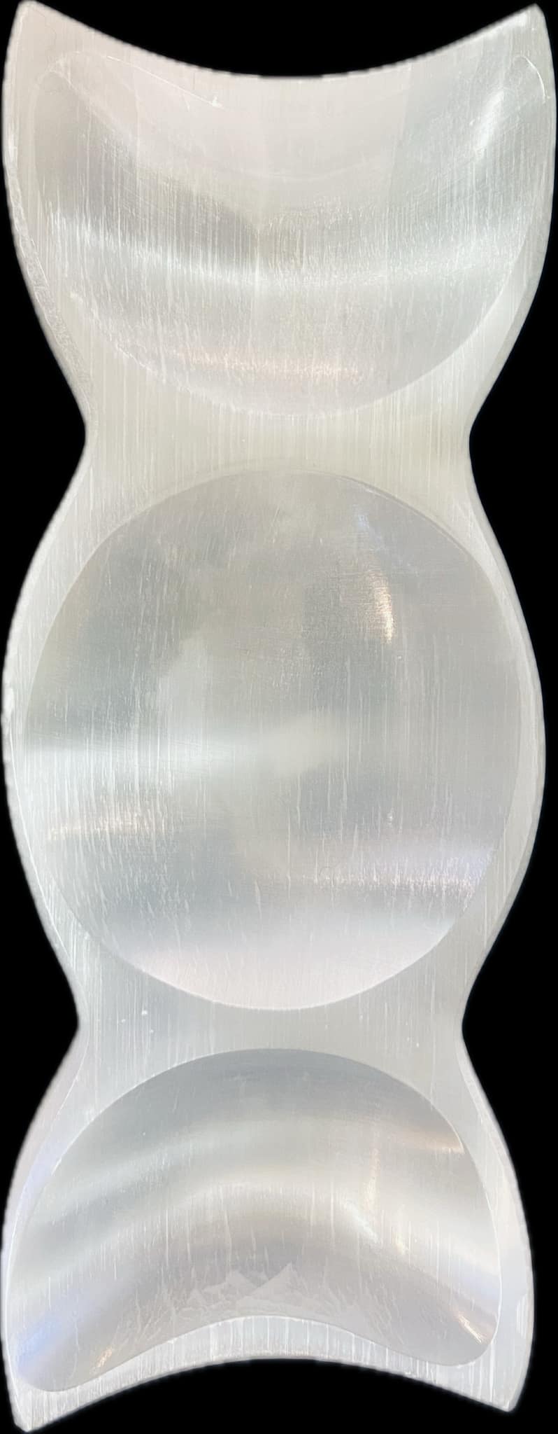 Selenite Three Phase Moon Charging Plate