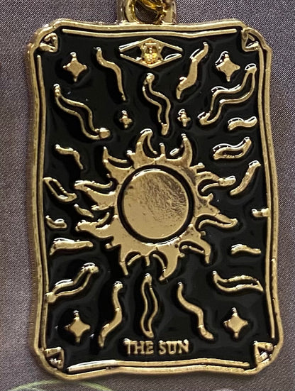 The Sun Tarot Card Dangle Earrings