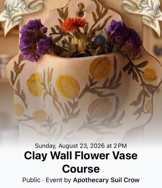Clay Wall Flower Vase Course
