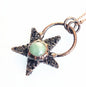 The Earth & Star Pendant: Spun Copper Pentagram Necklace