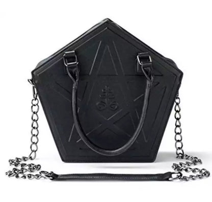 Black Pentagram Handbag