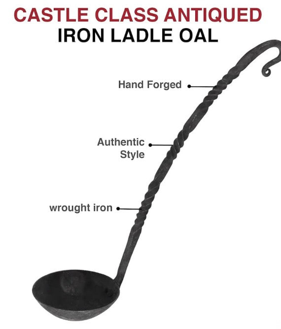 Antiqued Iron Ladle