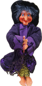 Hilda Kitchen Witch Purple