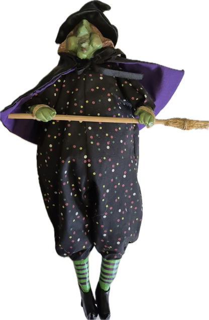 Vintage Russ Berrie Kitchen Witch Grizelda Doll