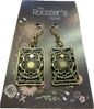 Wheel Of Fortune Tarot Card Dandle Earrings