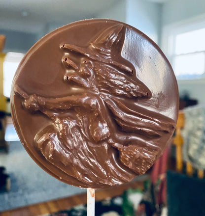 Milk Chocolate Witch Flying Over The Moon Pop