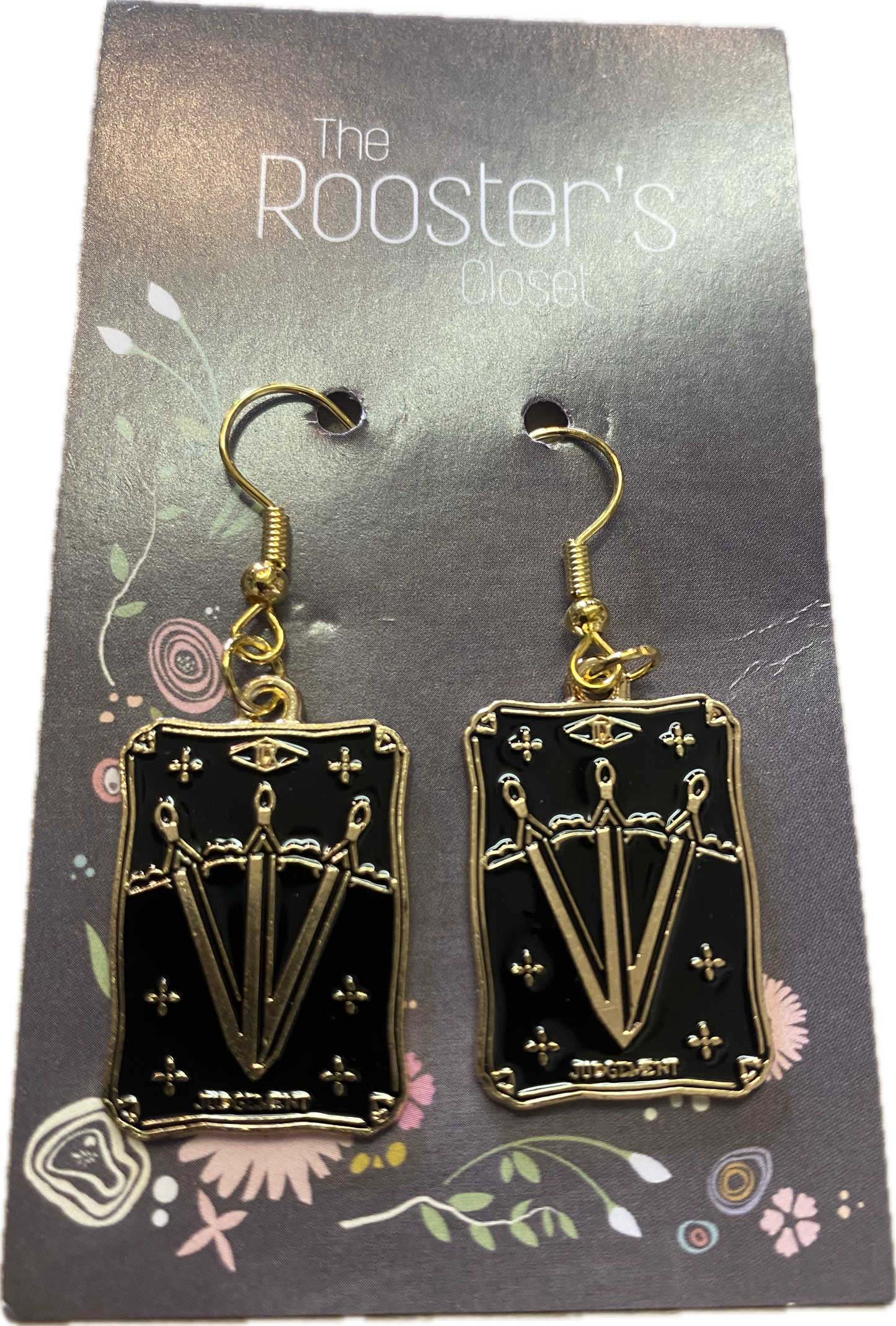 Judgment Tarot Card Dangle Earrings