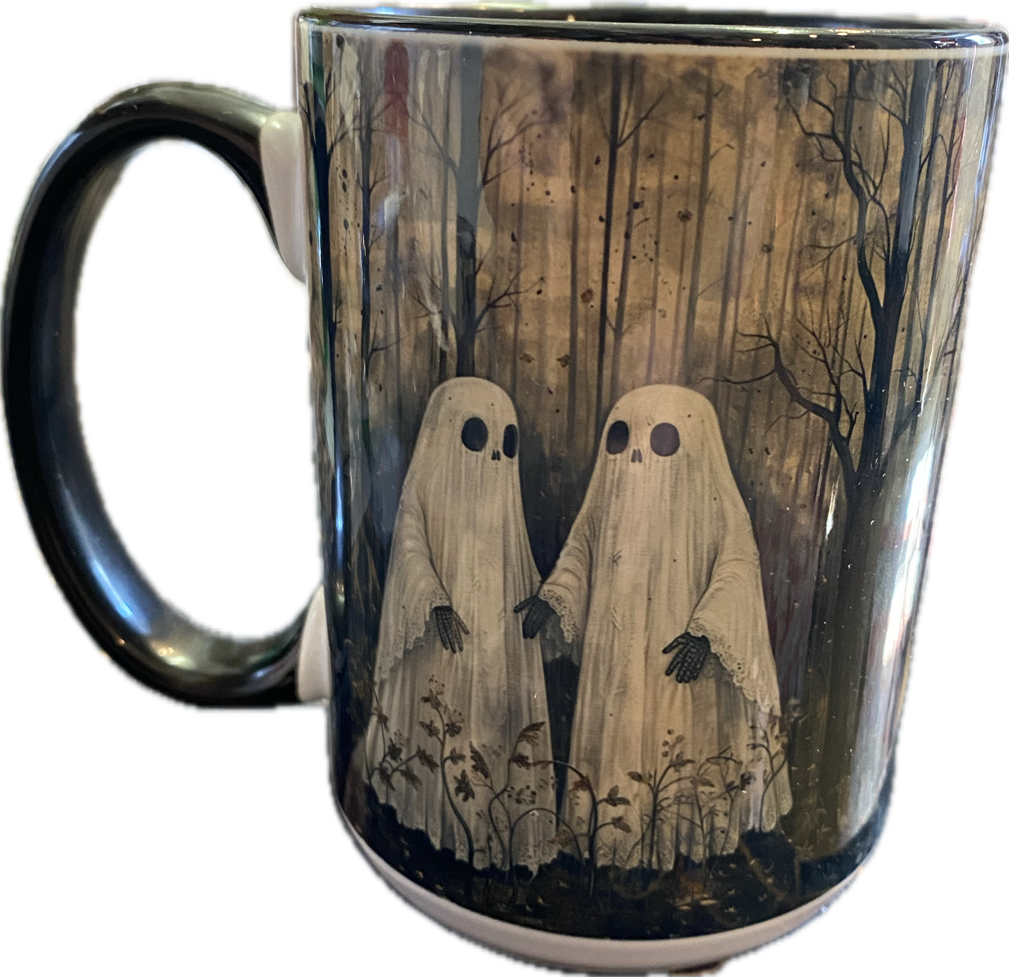 Two Lovers Halloween Ghost Mug