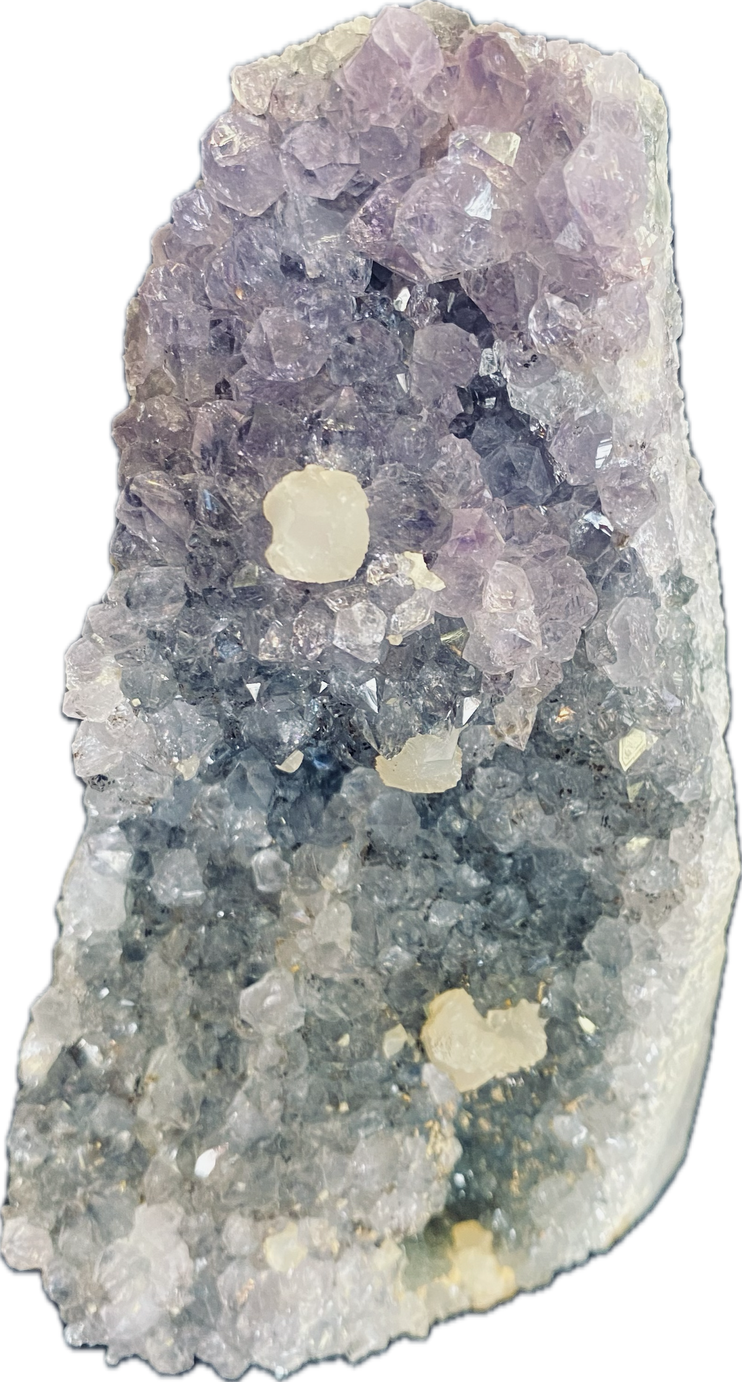 Raw Amethyst with Calcite