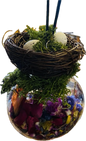 Bird Nest Glass Ornaments