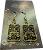 Justice Tarot Card Dangle Earrings