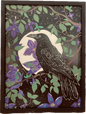 Full Moon Crow Painting