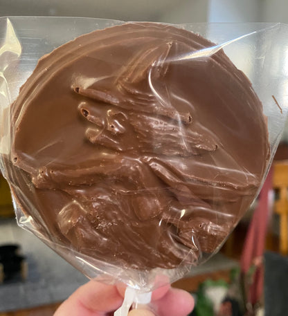 Milk Chocolate Witch Flying Over The Moon Pop