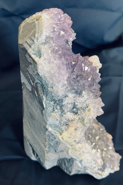 Raw Amethyst with Calcite