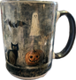 Cat, Bat, Ghost and Pumpkin Mug