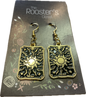 The Sun Tarot Card Dangle Earrings
