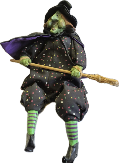 Vintage Russ Berrie Kitchen Witch Grizelda Doll