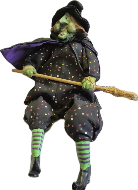 Vintage Russ Berrie Kitchen Witch Grizelda Doll