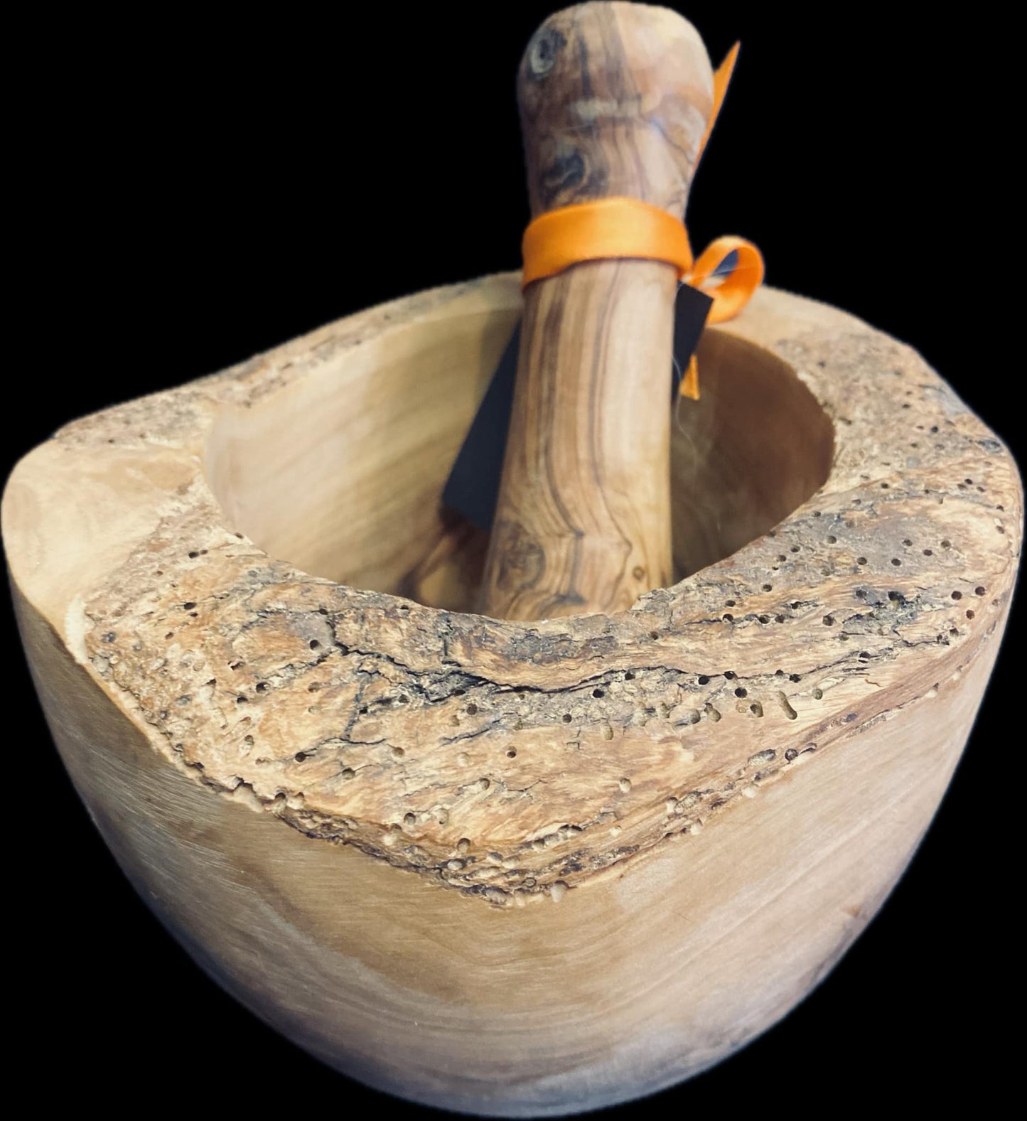 Olive Wood Mortar and Pestle Set